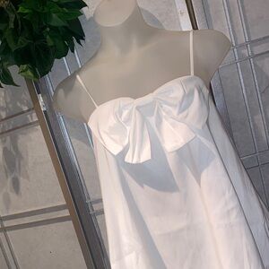 a new day White Bow Detail Mini Dress